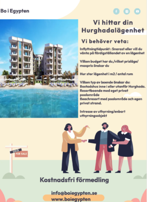 Köp din Hurghada-lägenhet med hjälp av vår nya blankett!